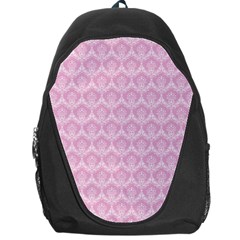 Damask Pink Backpack Bag by snowwhitegirl