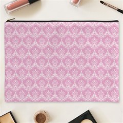 Damask Pink Cosmetic Bag (xxxl)  by snowwhitegirl