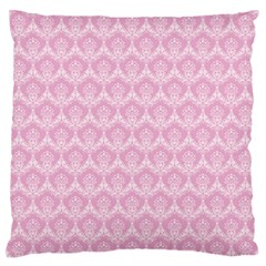 Damask Pink Standard Flano Cushion Case (one Side) by snowwhitegirl