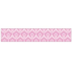 Damask Pink Large Flano Scarf  by snowwhitegirl