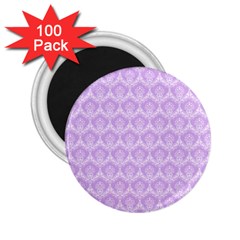 Damask Lilac 2 25  Magnets (100 Pack)  by snowwhitegirl