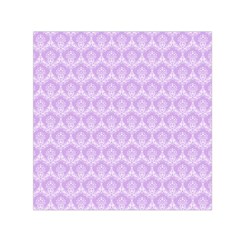 Damask Lilac Small Satin Scarf (square) by snowwhitegirl