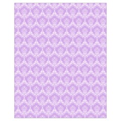 Damask Lilac Drawstring Bag (small) by snowwhitegirl