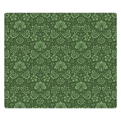 Damask Green Double Sided Flano Blanket (small)  by snowwhitegirl