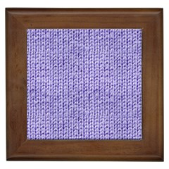 Knitted Wool Lilac Framed Tiles by snowwhitegirl