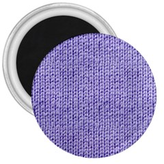 Knitted Wool Lilac 3  Magnets by snowwhitegirl