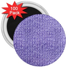 Knitted Wool Lilac 3  Magnets (100 Pack) by snowwhitegirl