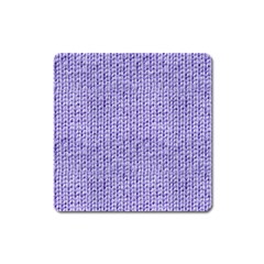 Knitted Wool Lilac Square Magnet by snowwhitegirl