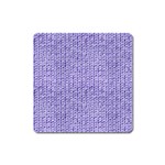 Knitted Wool Lilac Square Magnet Front