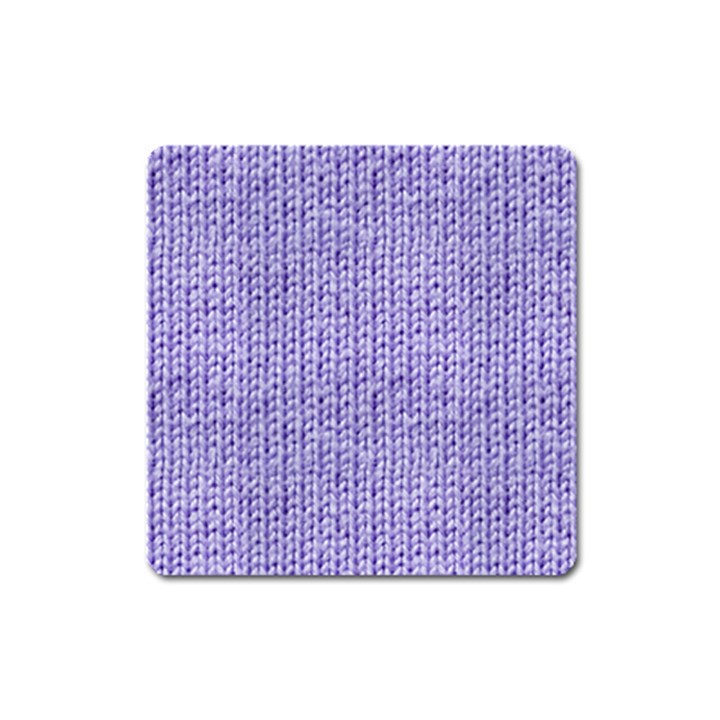 Knitted Wool Lilac Square Magnet