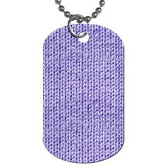 Knitted Wool Lilac Dog Tag (two Sides) by snowwhitegirl