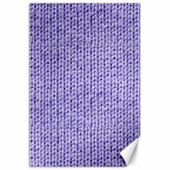 Knitted Wool Lilac Canvas 20  X 30   by snowwhitegirl