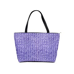 Knitted Wool Lilac Shoulder Handbags by snowwhitegirl