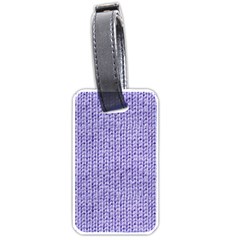 Knitted Wool Lilac Luggage Tags (one Side)  by snowwhitegirl