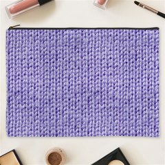 Knitted Wool Lilac Cosmetic Bag (xxxl)  by snowwhitegirl