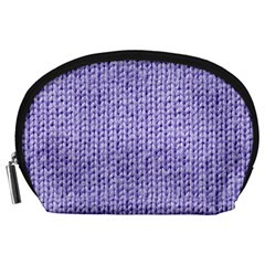 Knitted Wool Lilac Accessory Pouches (large)  by snowwhitegirl