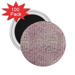 Knitted Wool Pink Light 2 25  Magnets (100 Pack)  by snowwhitegirl