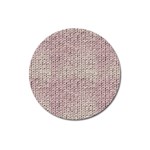 Knitted Wool Pink Light Magnet 3  (Round) Front