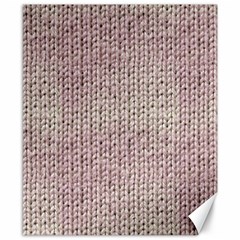 Knitted Wool Pink Light Canvas 8  X 10  by snowwhitegirl