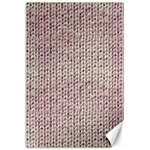 Knitted Wool Pink Light Canvas 24  x 36  23.35 x34.74  Canvas - 1