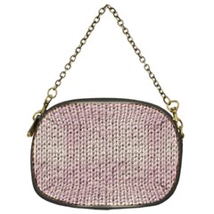 Knitted Wool Pink Light Chain Purses (one Side)  by snowwhitegirl