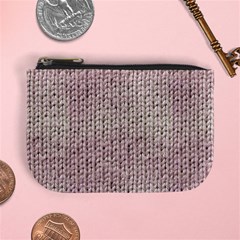 Knitted Wool Pink Light Mini Coin Purses by snowwhitegirl