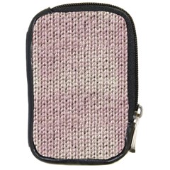 Knitted Wool Pink Light Compact Camera Cases by snowwhitegirl