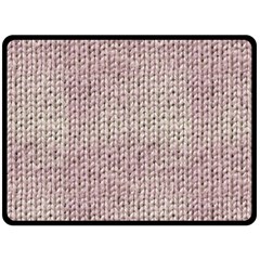 Knitted Wool Pink Light Double Sided Fleece Blanket (large)  by snowwhitegirl