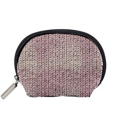 Knitted Wool Pink Light Accessory Pouches (small) 