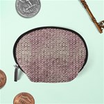 Knitted Wool Pink Light Accessory Pouches (Small)  Back