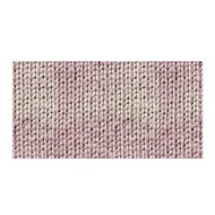 Knitted Wool Pink Light Satin Wrap by snowwhitegirl