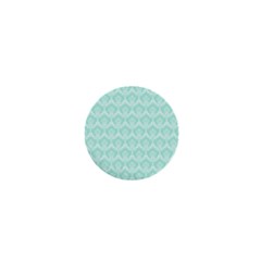 Damask Aqua Green 1  Mini Magnets by snowwhitegirl