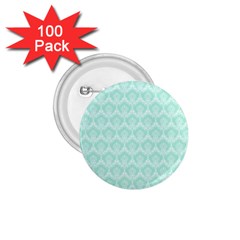 Damask Aqua Green 1 75  Buttons (100 Pack)  by snowwhitegirl