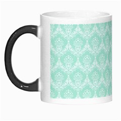 Damask Aqua Green Morph Mugs