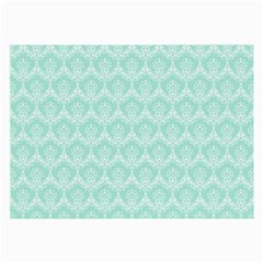 Damask Aqua Green Large Glasses Cloth by snowwhitegirl