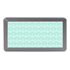 Damask Aqua Green Memory Card Reader (mini) by snowwhitegirl