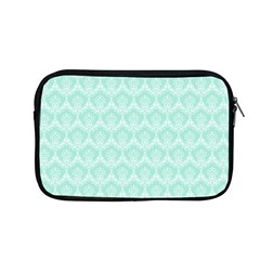 Damask Aqua Green Apple Macbook Pro 13  Zipper Case by snowwhitegirl