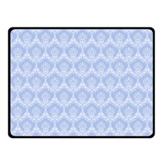 Damask Light Blue Fleece Blanket (small) by snowwhitegirl