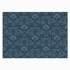 Damask Blue Large Glasses Cloth (2-side) by snowwhitegirl