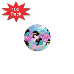 Japanese Abstract 1  Mini Magnets (100 Pack)  by snowwhitegirl