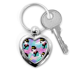 Japanese Abstract Key Chains (heart)  by snowwhitegirl