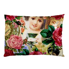 Little Girl Victorian Collage Pillow Case by snowwhitegirl