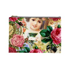 Little Girl Victorian Collage Cosmetic Bag (large) 