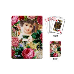 Little Girl Victorian Collage Playing Cards (mini)  by snowwhitegirl