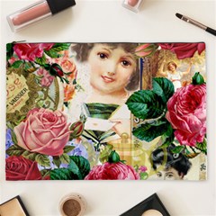 Little Girl Victorian Collage Cosmetic Bag (xxl)  by snowwhitegirl