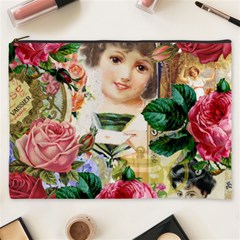 Little Girl Victorian Collage Cosmetic Bag (xxxl)  by snowwhitegirl