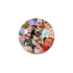 Victorian Collage Golf Ball Marker by snowwhitegirl