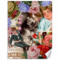 Victorian Collage Canvas 18  X 24   by snowwhitegirl