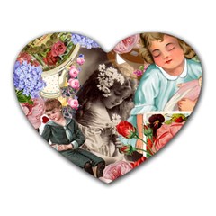 Victorian Collage Heart Mousepads