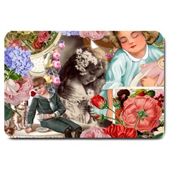 Victorian Collage Large Doormat  by snowwhitegirl